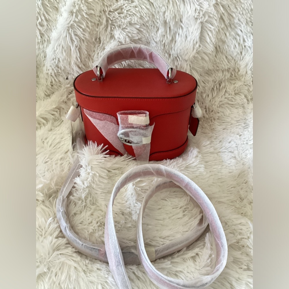 Coach Georgeie XB crossbody bright poppy. Silver hardware